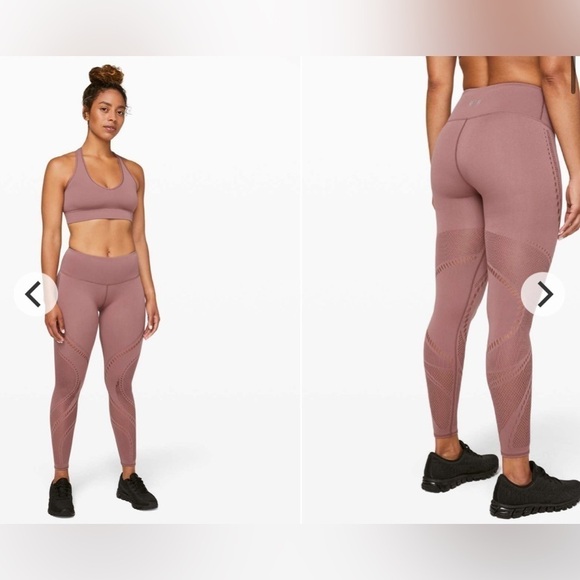 Lululemon Women's Reveal Tight Precision X Berrys Boot Camp Red Dust Size 4 Fall - Picture 7 of 9